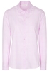 ETERNA LANGE MOUW BLOUSE MODERN CLASSIC FLANELL ROZE GERUIT