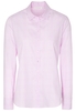 ETERNA LANGE MOUW BLOUSE MODERN CLASSIC FLANELL ROZE GERUIT