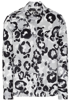 ETERNA LANGE MOUW BLOUSE MODERN CLASSIC GRIJS/ZWART PRINT