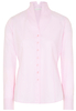 ETERNA LANGE MOUW BLOUSE MODERN CLASSIC JAQUARD ROZE MET RELIËF