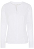 ETERNA LANGE MOUW BLOUSE MODERN CLASSIC JAQUARD WIT MET RELIËF
