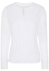 ETERNA LANGE MOUW BLOUSE MODERN CLASSIC JAQUARD WIT MET RELIËF