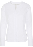ETERNA LANGE MOUW BLOUSE MODERN CLASSIC JAQUARD WIT MET RELIËF