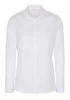 ETERNA LANGE MOUW BLOUSE MODERN CLASSIC JAQUARD WIT MET RELIËF