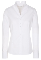 ETERNA LANGE MOUW BLOUSE MODERN CLASSIC JAQUARD WIT MET RELIËF