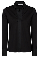 ETERNA LANGE MOUW BLOUSE MODERN CLASSIC JERSEY ZWART UNI