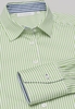 ETERNA LANGE MOUW BLOUSE MODERN CLASSIC LICHT GROEN GESTREEPT