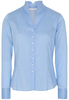 ETERNA LANGE MOUW BLOUSE MODERN CLASSIC LICHTBLAUW/WIT PRINT