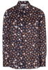 ETERNA LANGE MOUW BLOUSE MODERN CLASSIC MARINEBLAUW PRINT