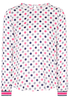 ETERNA LANGE MOUW BLOUSE MODERN CLASSIC NAVY / ROZE PRINT