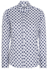 ETERNA LANGE MOUW BLOUSE MODERN CLASSIC NAVY / WIT PRINT