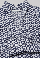 ETERNA LANGE MOUW BLOUSE MODERN CLASSIC NAVY / WIT PRINT