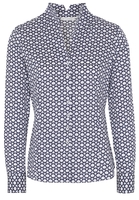 ETERNA LANGE MOUW BLOUSE MODERN CLASSIC NAVY / WIT PRINT