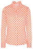 ETERNA LANGE MOUW BLOUSE MODERN CLASSIC ORANJE / WIT PRINT