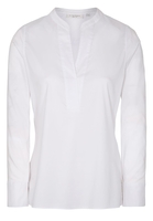 ETERNA LANGE MOUW BLOUSE MODERN CLASSIC PERFORMANCE SHIRT TWILL WIT