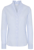 ETERNA LANGE MOUW BLOUSE MODERN CLASSIC POPELINE LICHT BLAUW / WIT
