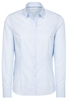 ETERNA LANGE MOUW BLOUSE MODERN CLASSIC POPELINE LICHTBLAUW UNI