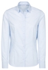 ETERNA LANGE MOUW BLOUSE MODERN CLASSIC POPELINE LICHTBLAUW UNI