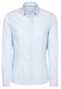 ETERNA LANGE MOUW BLOUSE MODERN CLASSIC POPELINE LICHTBLAUW UNI