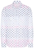 ETERNA LANGE MOUW BLOUSE MODERN CLASSIC POPELINE ROZE / BLAUW PRINT