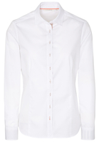 ETERNA LANGE MOUW BLOUSE MODERN CLASSIC POPELINE WIT UNI