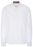 ETERNA LANGE MOUW BLOUSE MODERN CLASSIC POPELINE WIT UNI