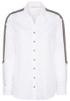 ETERNA LANGE MOUW BLOUSE MODERN CLASSIC POPELINE WIT UNI