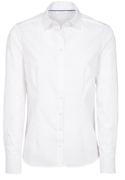 ETERNA LANGE MOUW BLOUSE MODERN CLASSIC POPELINE WIT UNI