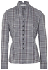ETERNA LANGE MOUW BLOUSE MODERN CLASSIC POPELINE ZWART / WIT / ROZE