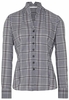ETERNA LANGE MOUW BLOUSE MODERN CLASSIC POPELINE ZWART / WIT / ROZE