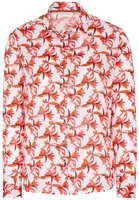 ETERNA LANGE MOUW BLOUSE MODERN CLASSIC ROOD/ORANJE PRINT