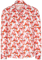 ETERNA LANGE MOUW BLOUSE MODERN CLASSIC ROOD/ORANJE PRINT