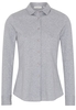 ETERNA LANGE MOUW BLOUSE MODERN CLASSIC SLIM FIT JERSEY GRIJS MELANGE