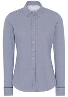 ETERNA LANGE MOUW BLOUSE MODERN CLASSIC SLIM FIT JERSEY MARINEBLAUW