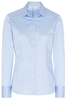 ETERNA LANGE MOUW BLOUSE MODERN CLASSIC SLIM FIT LICHTBLAUW UNI