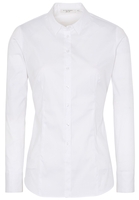 ETERNA LANGE MOUW BLOUSE MODERN CLASSIC SLIM FIT STRETCH WIT UNI