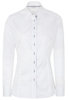 ETERNA LANGE MOUW BLOUSE MODERN CLASSIC SLIM FIT WIT UNI