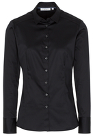 ETERNA LANGE MOUW BLOUSE MODERN CLASSIC SLIM FIT ZWART UNI