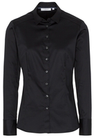 ETERNA LANGE MOUW BLOUSE MODERN CLASSIC SLIM FIT ZWART UNI