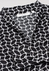 ETERNA LANGE MOUW BLOUSE MODERN CLASSIC SLIM FIT ZWART/WIT PRINT