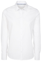 ETERNA LANGE MOUW BLOUSE MODERN CLASSIC STRETCH WIT UNI