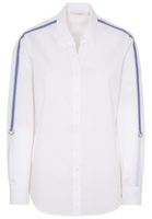 ETERNA LANGE MOUW BLOUSE MODERN CLASSIC STRETCH WIT UNI