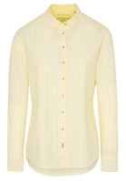 ETERNA LANGE MOUW BLOUSE MODERN CLASSIC UPCYCLING SHIRT OXFORD GEEL