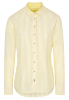 ETERNA LANGE MOUW BLOUSE MODERN CLASSIC UPCYCLING SHIRT OXFORD GEEL