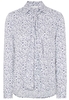 ETERNA LANGE MOUW BLOUSE MODERN CLASSIC VISKOSE BLAUW / WIT PRINT
