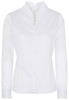 ETERNA LANGE MOUW BLOUSE MODERN CLASSIC WIT / LICHTBLAUW PRINT