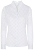 ETERNA LANGE MOUW BLOUSE MODERN CLASSIC WIT / LICHTBLAUW PRINT