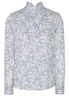 ETERNA LANGE MOUW BLOUSE MODERN CLASSIC WIT PRINT