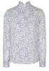 ETERNA LANGE MOUW BLOUSE MODERN CLASSIC WIT PRINT
