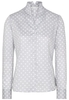 ETERNA LANGE MOUW BLOUSE MODERN CLASSIC ZILVERGRIJS / WIT PRINT